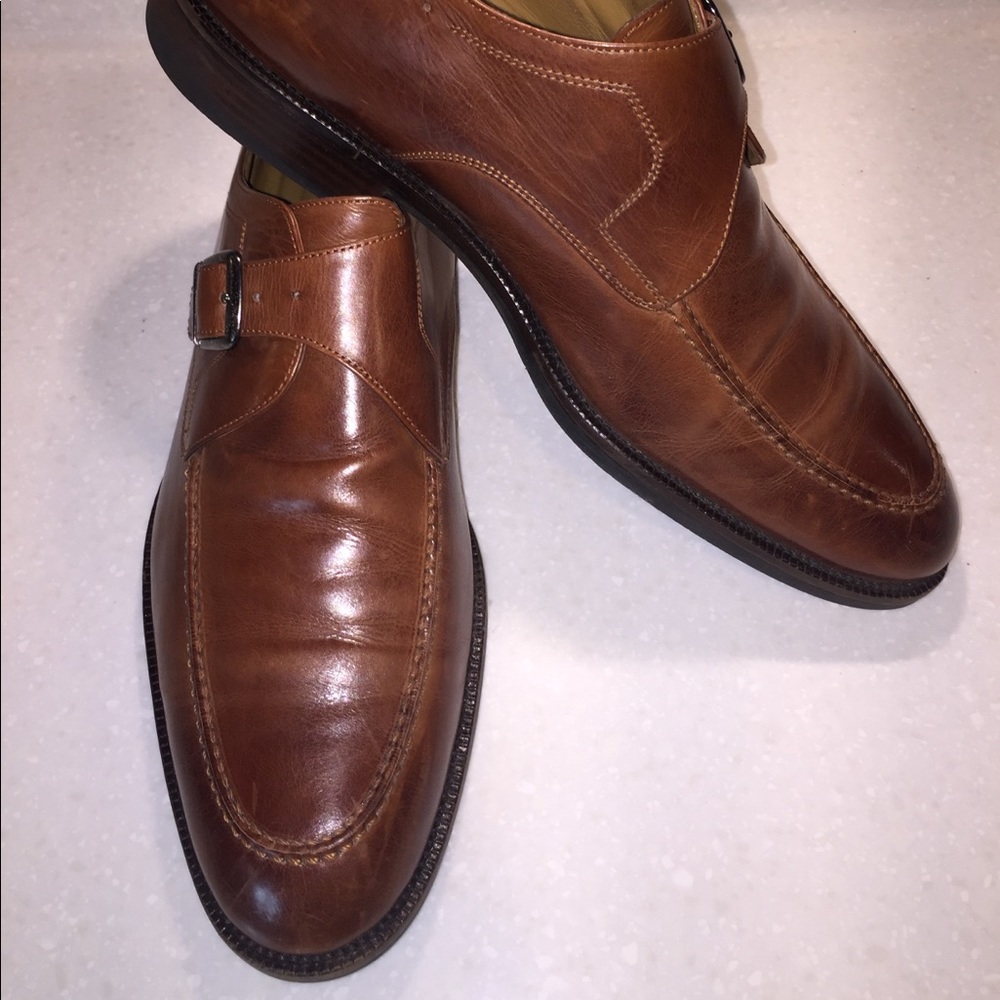Johnson and Murphy single monk strap dress shoes